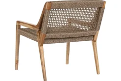 Silla de Teca y Fibra Sintética Marrón MB-221572