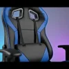 Silla Gaming de Polipiel Negra-Azul con Soporte Lumbar MARTE