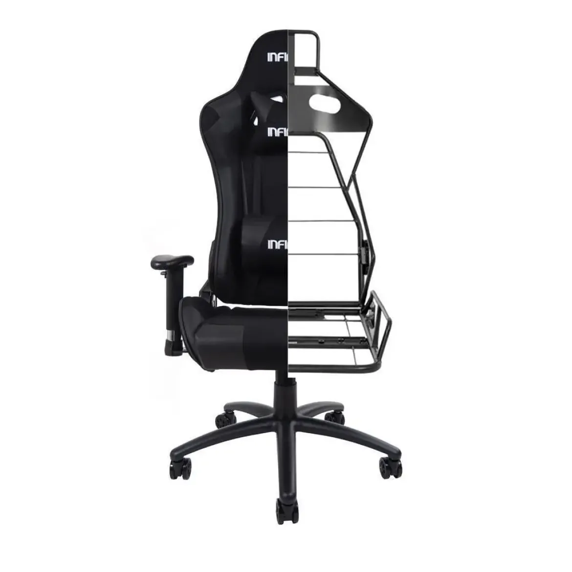Silla Gaming Reclinable de Tela y Polipiel Infiniton GSEAT-B6