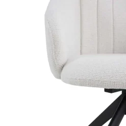 Silla Giratoria Tapizada en Chenilla con Patas de Metal GABAR