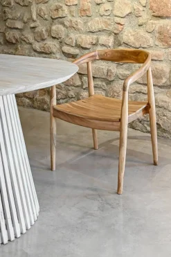 Silla Madera Teca 56x78 cm Marron Claro MB-208000