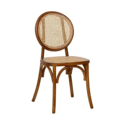 Silla Miel de Madera de Olmo con Respaldo Alto 44,5 cm 612650
