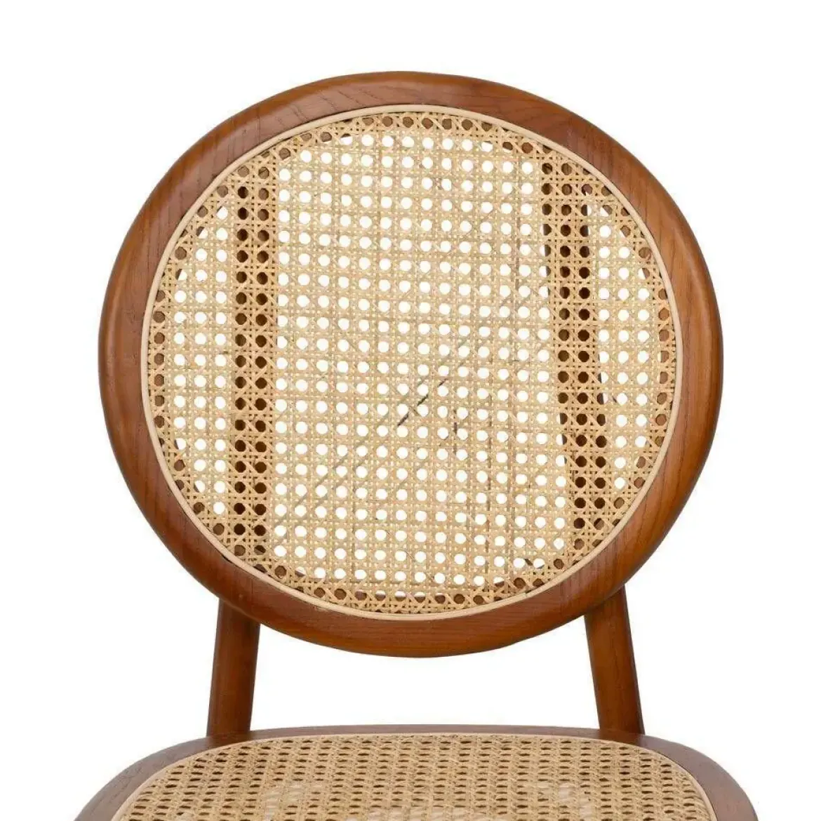 Silla Miel de Madera de Olmo con Respaldo Alto 44,5 cm 612650