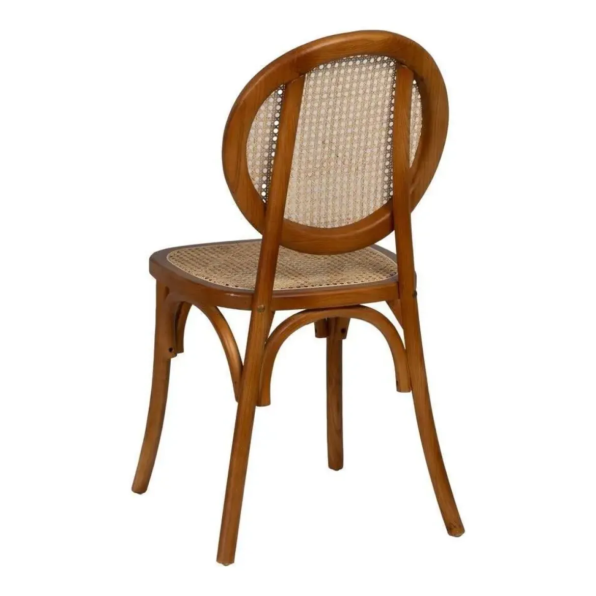 Silla Miel de Madera de Olmo con Respaldo Alto 44,5 cm 612650