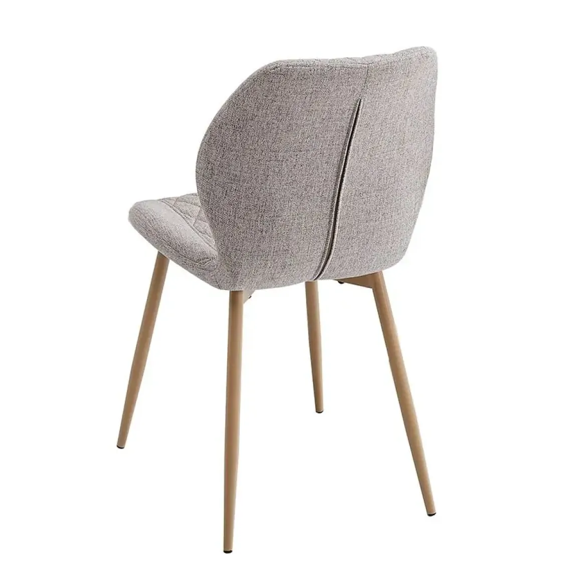 Sillas de Comedor Tapizadas Juego de 4 con Patas Metálicas SELMA