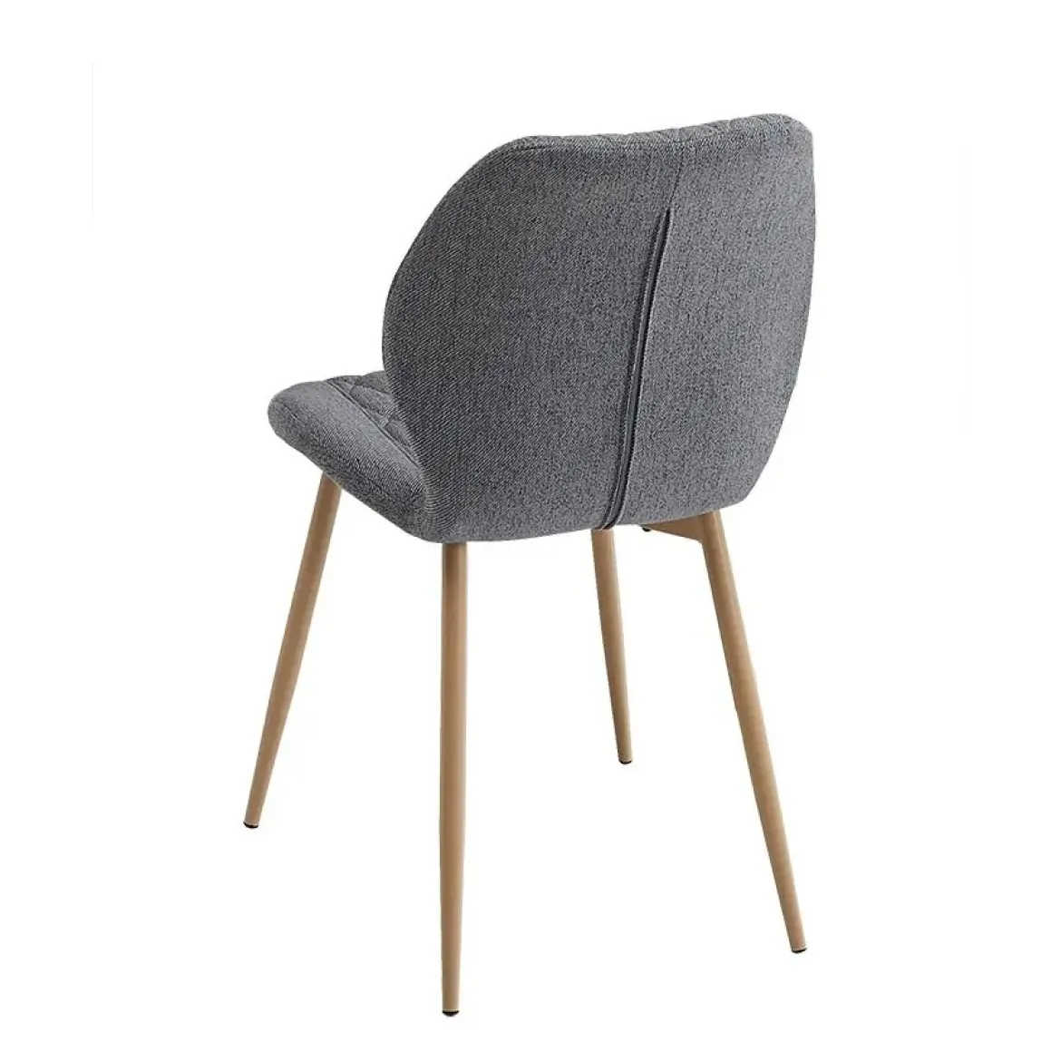 Sillas de Comedor Tapizadas Juego de 4 con Patas Metálicas SELMA