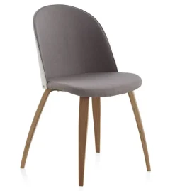 Silla tapizada en tela color lino GABAR VIVE modelo 8326