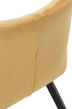 Silla tapizada en terciopelo GABAR VIVE modelo 8390