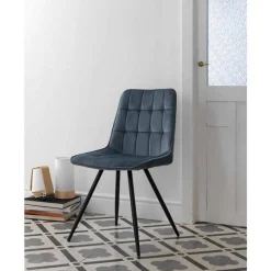 Silla tapizada en terciopelo GABAR VIVE modelo 838