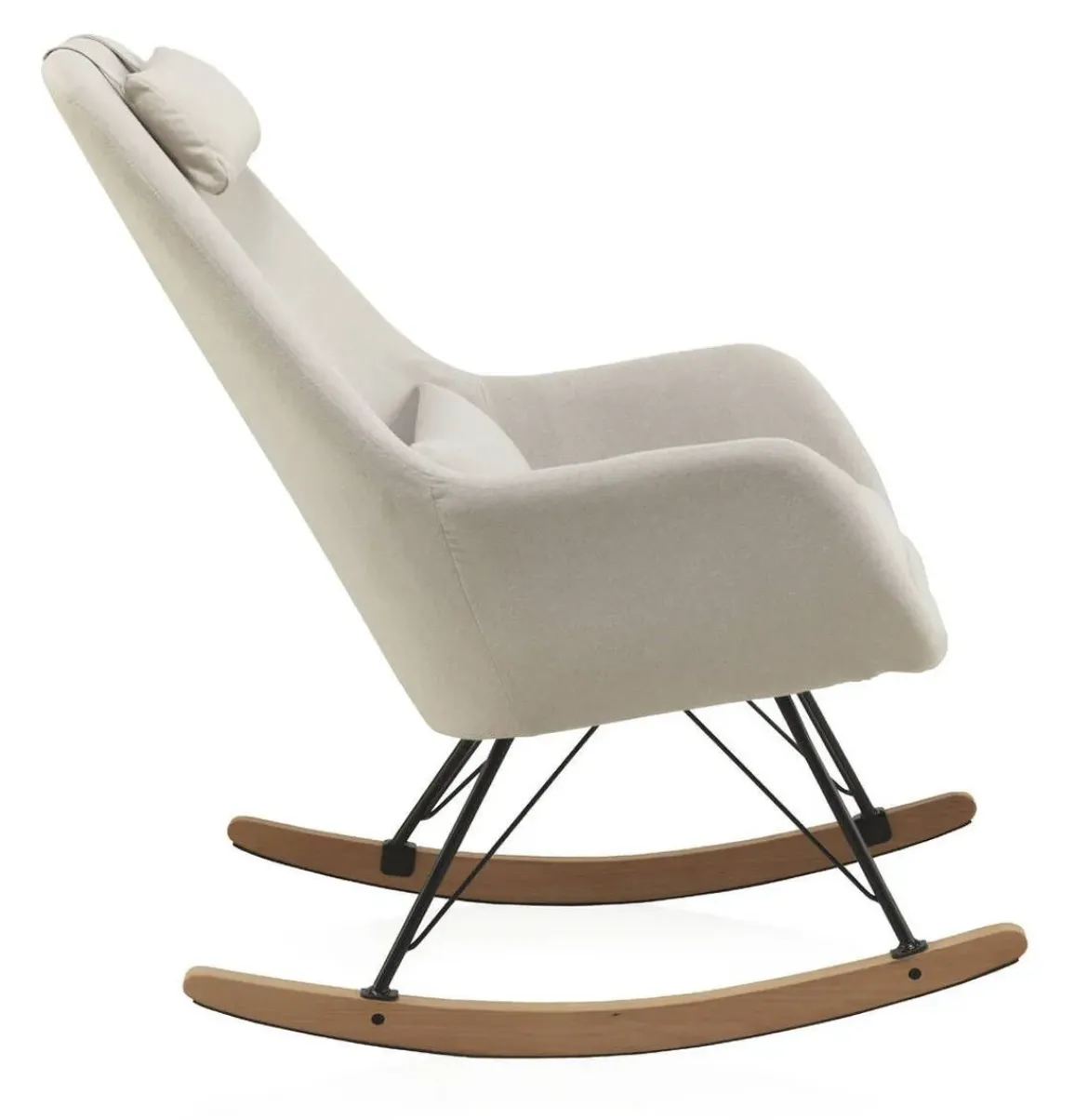 Sillón Balancín Beige de Estilo Nórdico GABAR