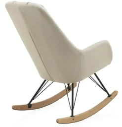 Sillón Balancín Beige de Estilo Nórdico GABAR