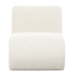 Sillón Beige Tapizado en Suave Poliéster Sobre Estructura de Madera Chapada 29-44