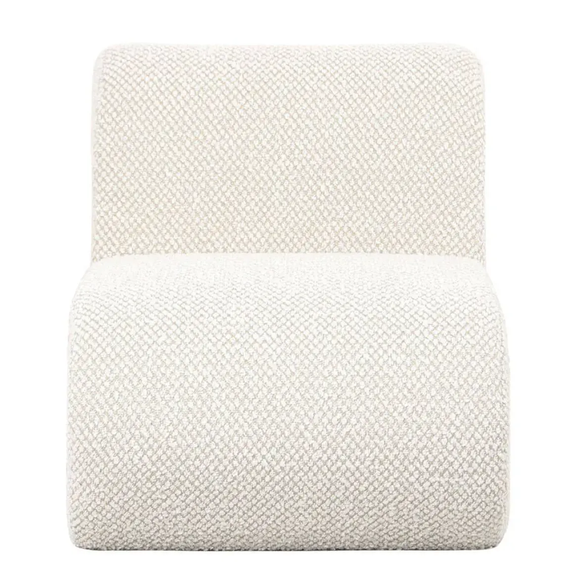 Sillón Beige Tapizado en Suave Poliéster Sobre Estructura de Madera Chapada 29-44