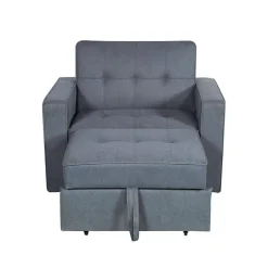 Sillón Cama Tapizado en Poliéster con Cama Extraíble IZAN