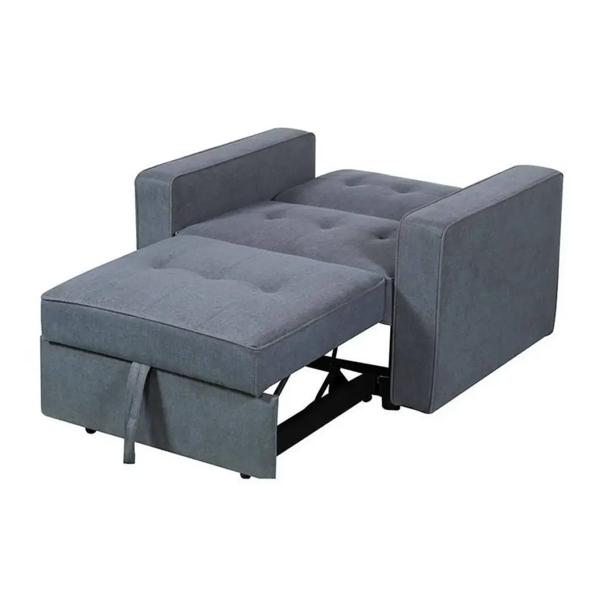 Sillón Cama Tapizado en Poliéster con Cama Extraíble IZAN