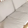 Sillón Colgante de Ratán Natural con Tapizado en Poliéster MB-221975