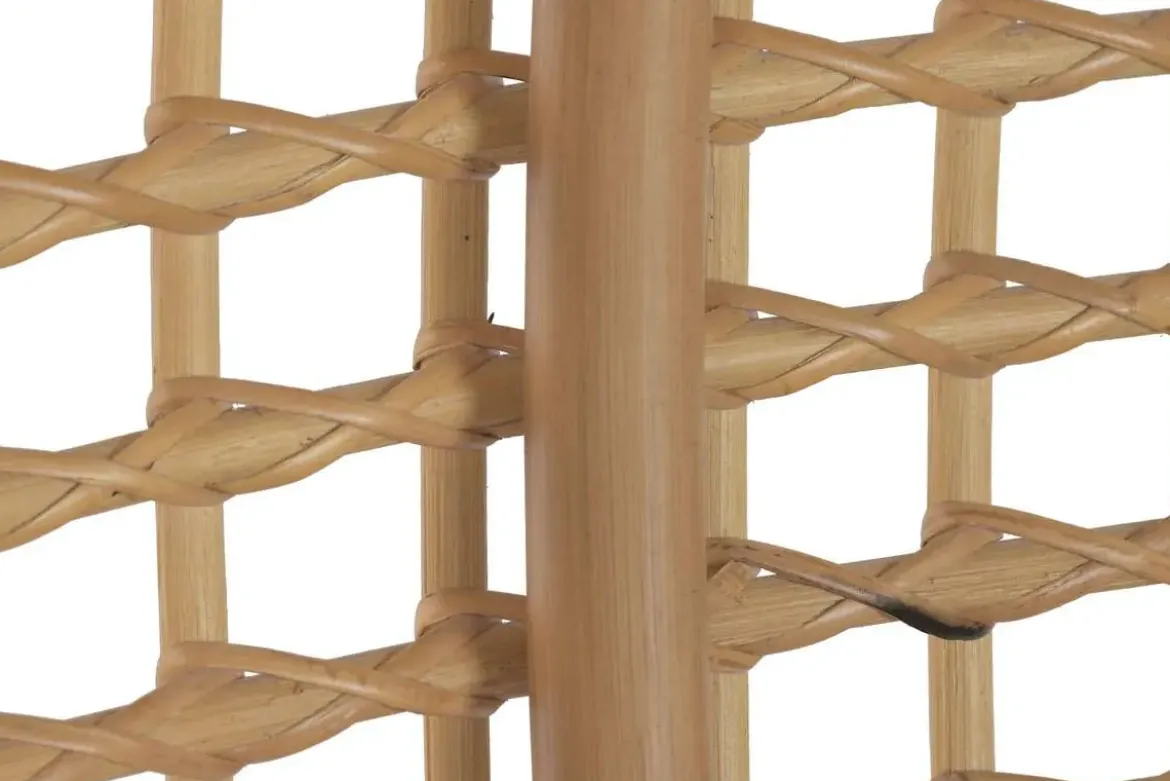Sillón Colgante de Ratán Natural con Tapizado en Poliéster MB-221975