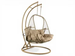Sillón Colgante de Ratán Sintético 2 Plazas MB-224155