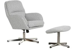 Sillón con Descalzadora Tapizado en Poliéster Metal MB-217773