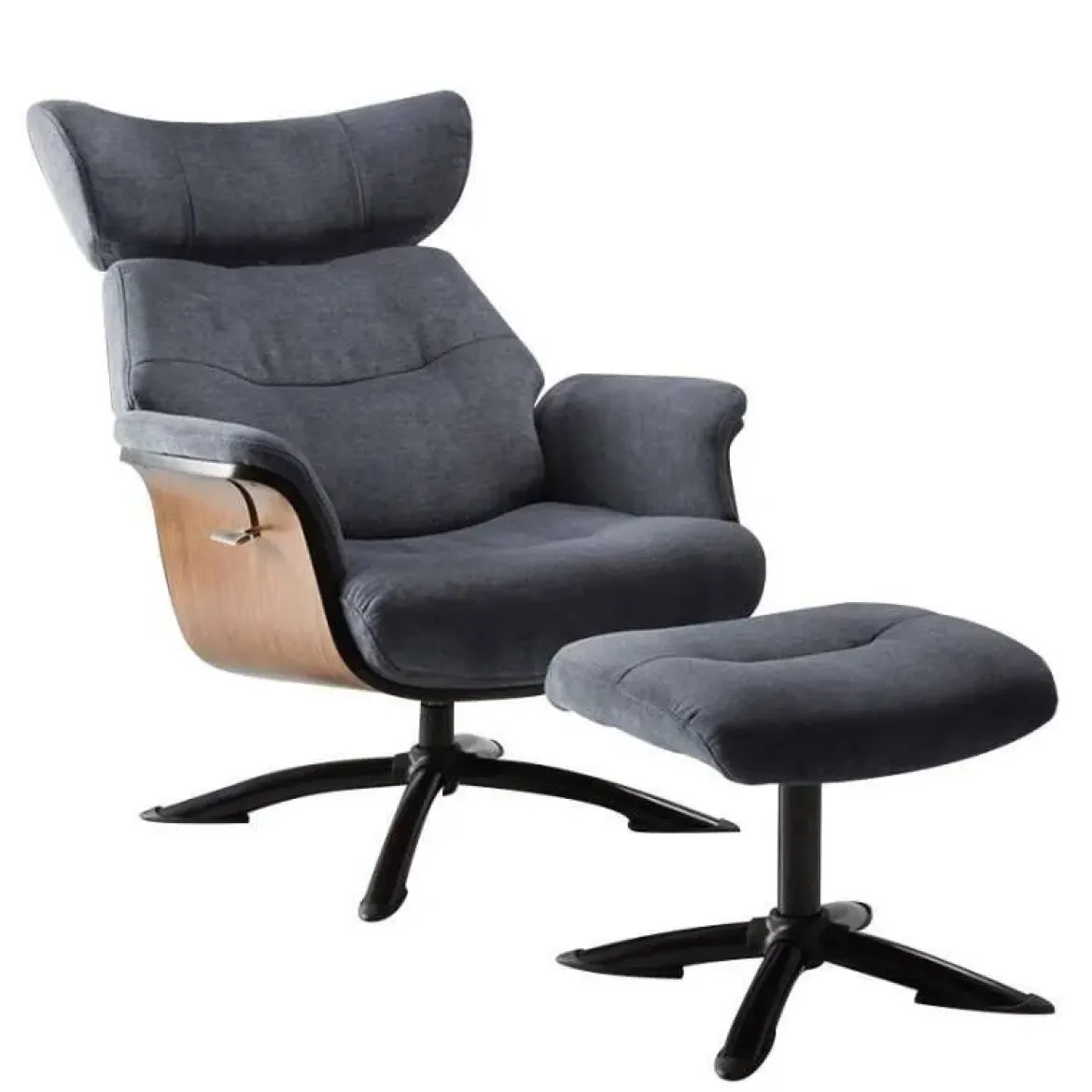 Sillón con Mecanismo Reclinable y Puff OSAKA