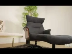 Sillón con Mecanismo Reclinable y Puff OSAKA