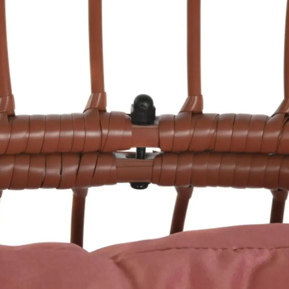 Sillón de Exterior Huevo de Ratán Sintético con Cojines