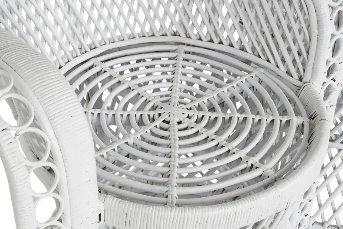 Sillón de Jardín de Ratán Blanco 2 Plazas MB-207721