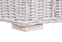 Sillón de Jardín en Ratán Blanco Decapé con Cojín MB-224101