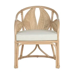 Sillón de Ratán Natural Diseño de Hoja MB-215357