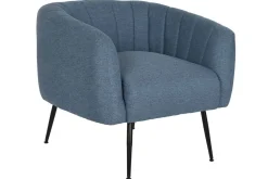 Sillón de Salón Tapizado en Poliéster Azul MB-207906