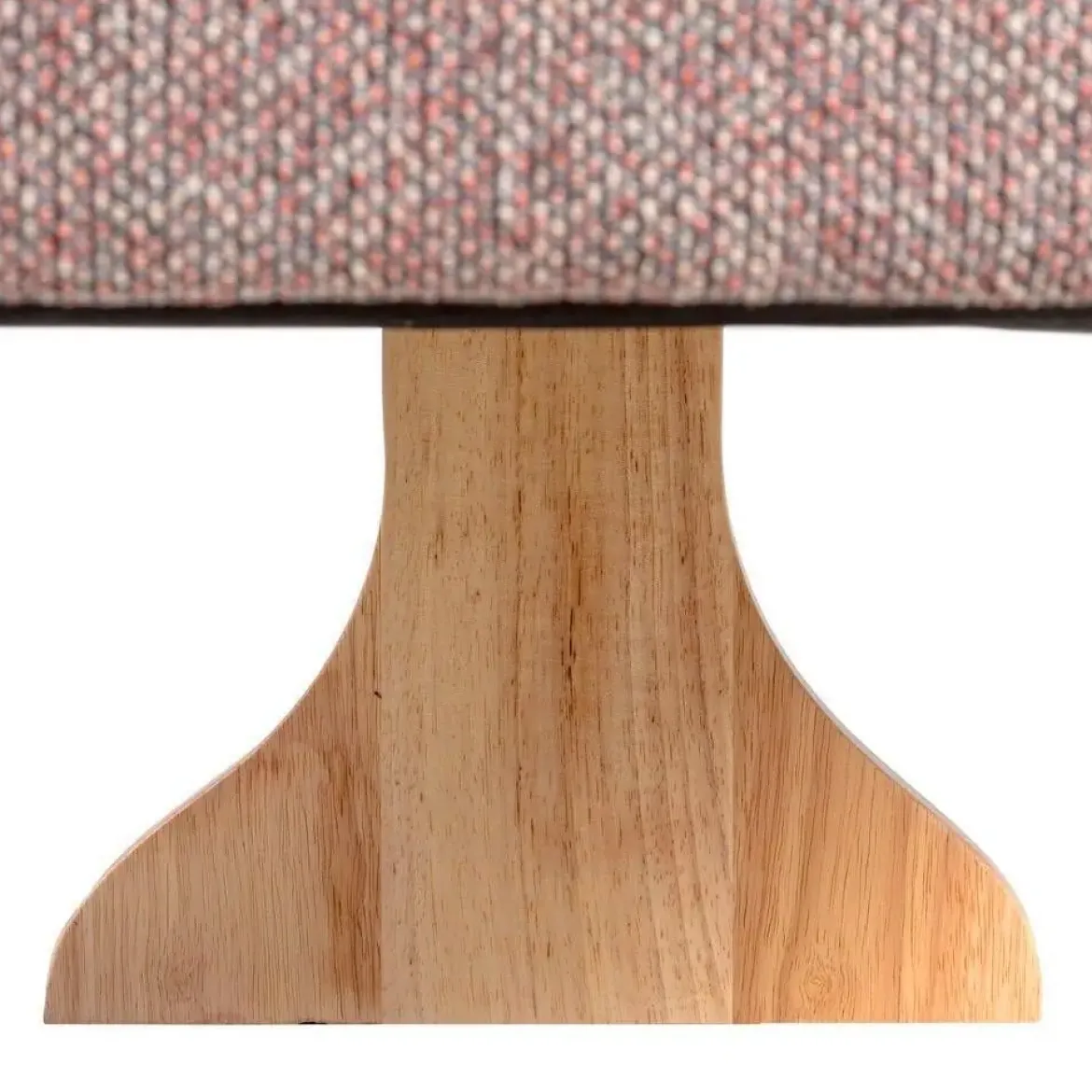 Sillón de Salón Tapizado Jaspeado Gris Rosa con Patas de Madera 615252