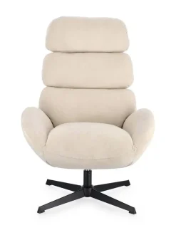 Sillón Giratorio Tapizado en Tejido Perla VIOLANTE 0733506