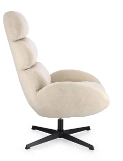 Sillón Giratorio Tapizado en Tejido Perla VIOLANTE 0733506
