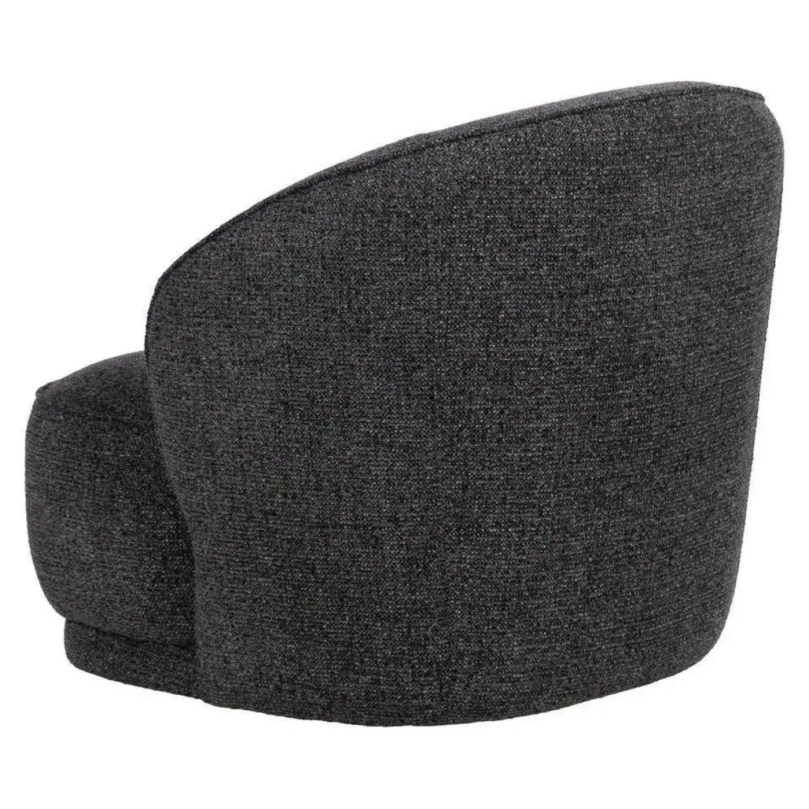 Sillón Jaspeado Tejido-Madera de Salón 78 cm Gris Oscuro 614784