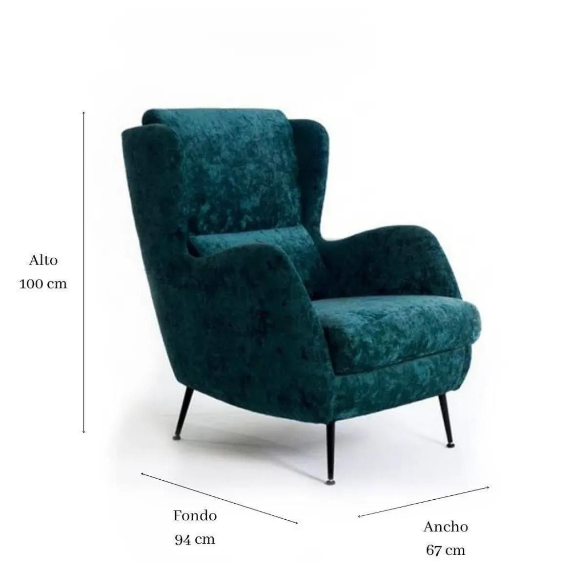 Sillón Modelo ROKO con Estructura de Madera de Pino