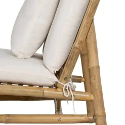Sillón Natural en Bambú con Tapizado Desenfundable 613209