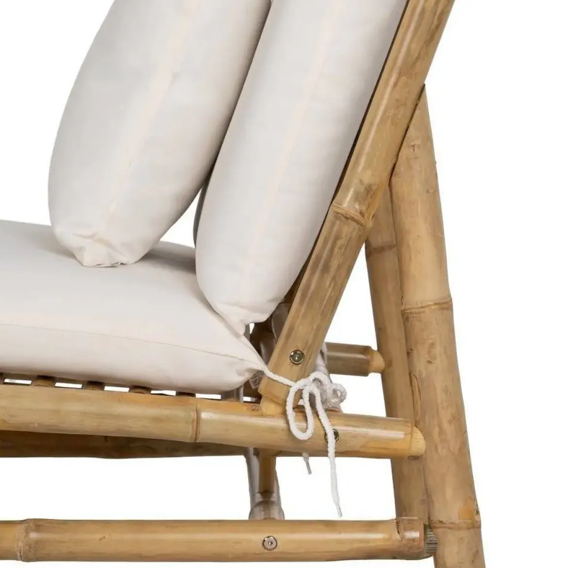 Sillón Natural en Bambú con Tapizado Desenfundable 613209