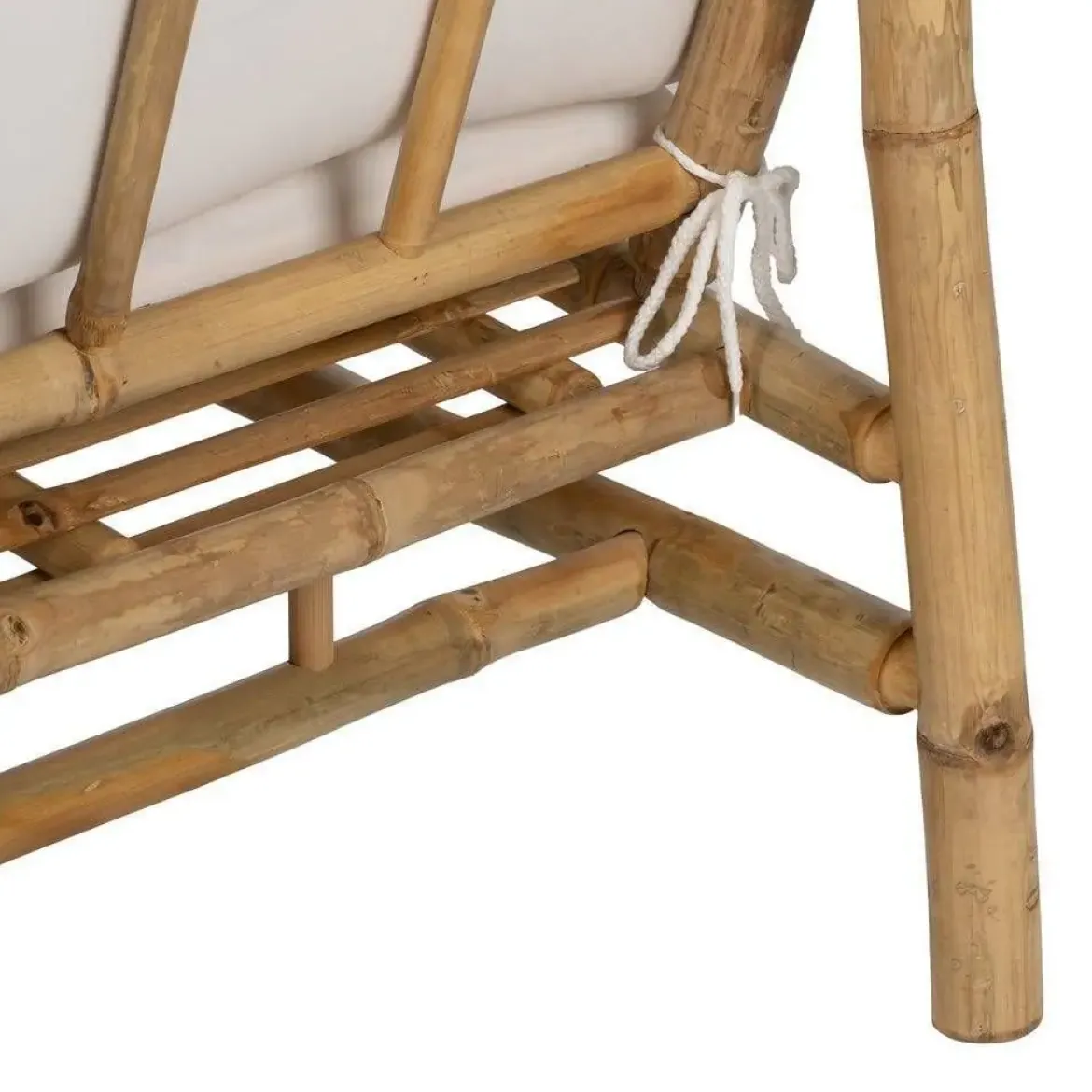 Sillón Natural en Bambú con Tapizado Desenfundable 613209