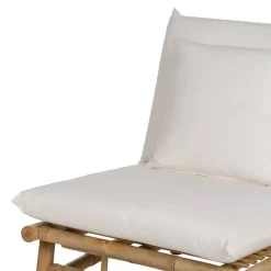 Sillón Natural en Bambú con Tapizado Desenfundable 613209