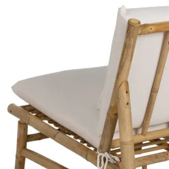 Sillón Natural en Bambú con Tapizado Desenfundable 613209