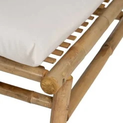 Sillón Natural en Bambú con Tapizado Desenfundable 613209