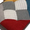 Sillón Orejero Patchwork Multicolor con Reposapiés MB-206260