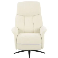 Sillón Relax Eléctrico Tapizado en Tela Beige ALBAYZIN