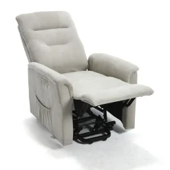 Sillón Relax Levantapersonas con 2 Motores Tapizado en Tela ARGOS