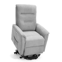 Sillón Relax Levantapersonas con 2 Motores Tapizado en Tela ARGOS