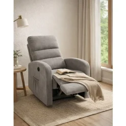 Sillón Relax Manual Tapizado en Tela LOTUS