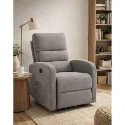 Sillón Relax Manual Tapizado en Tela LOTUS