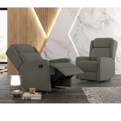 Sillón Relax Manual Tapizado en tela CELIA
