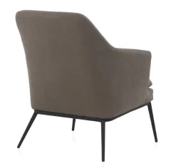 Sillón Tapizado con Cojín y Patas Metálicas GABAR