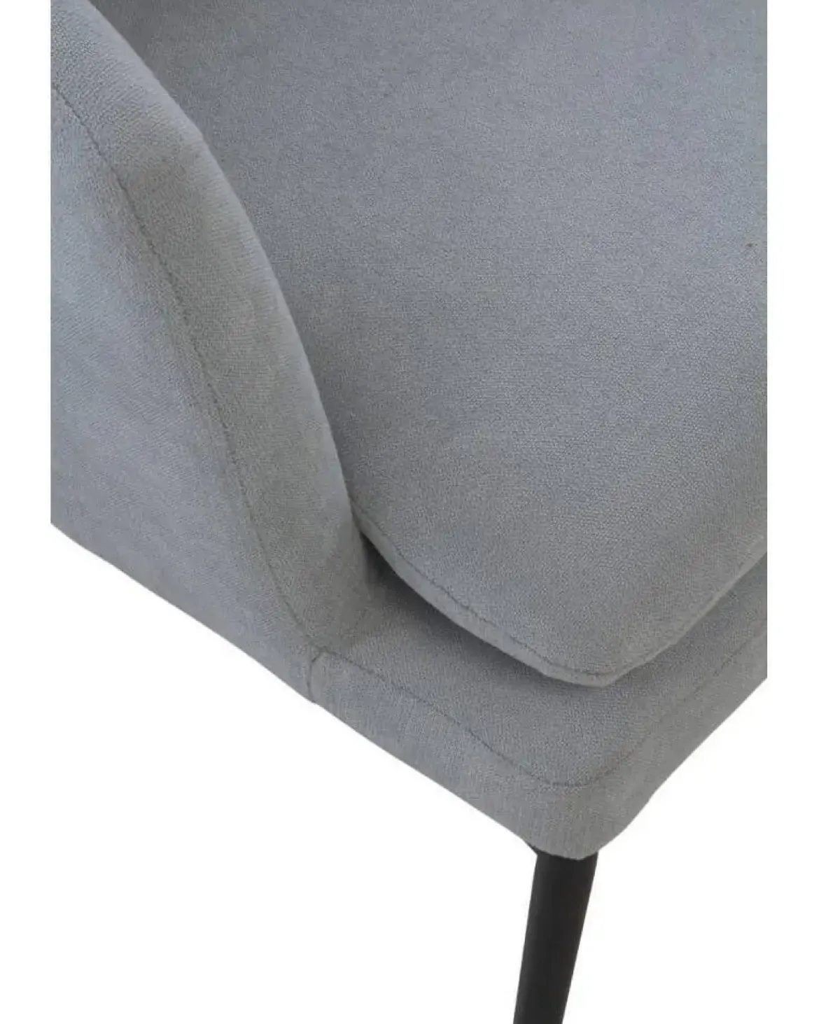Sillón Tapizado con Cojín y Patas Metálicas GABAR